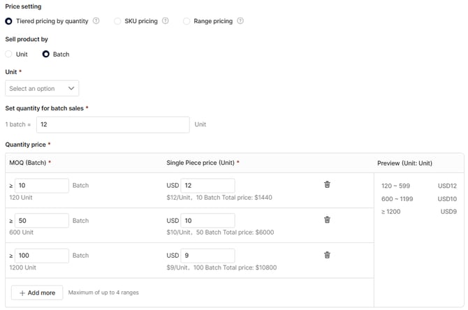 post new products6_tiered price