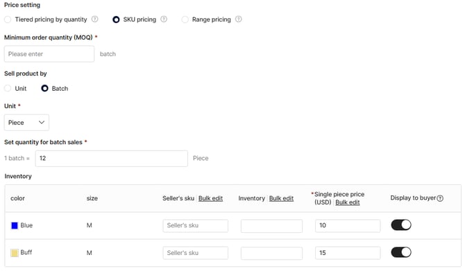post new products7_SKU price