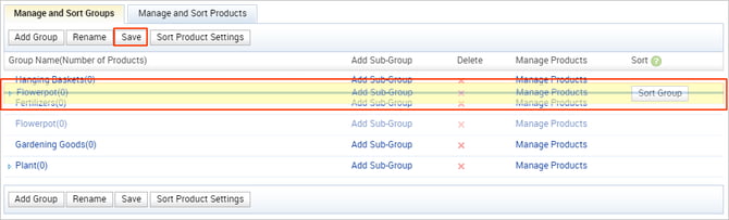 change group sort2